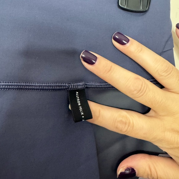 ATHLETA x Allyson Felix 💙 Navy Athletic High Waist Leggings, Reflective (Medium) - Picture 6 of 15